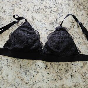 Black Bralette Built In Pads, Small